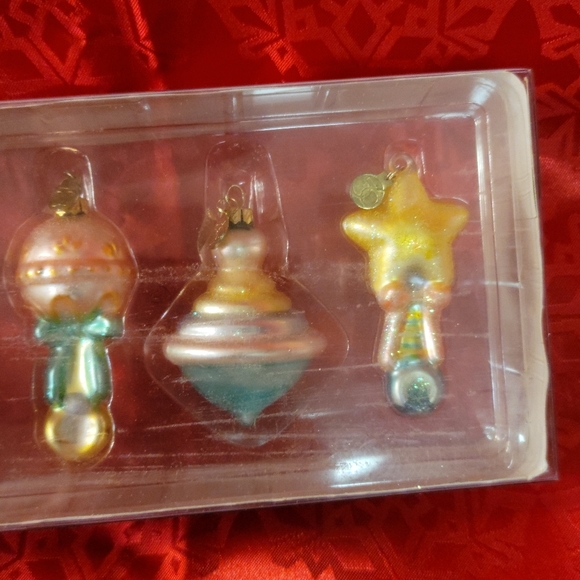 BNIB Baby's Glass and Sparkly Ornaments, Department 56. - Picture 6 of 10